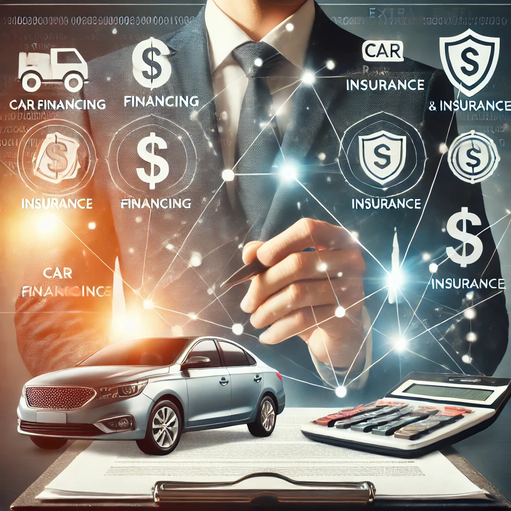 Illustration of bundling car financing and insurance benefits