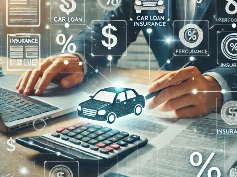 Illustration of calculating car loan and insurance costs