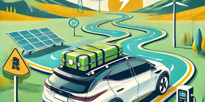 Planning a long road trip with an electric vehicle