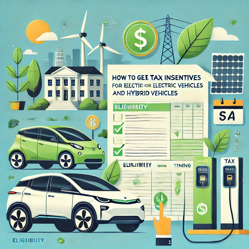 Guide to getting tax incentives for electric and hybrid vehicles