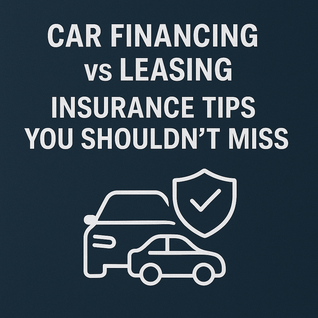Car Financing vs Leasing: Insurance Tips You Shouldn't Miss