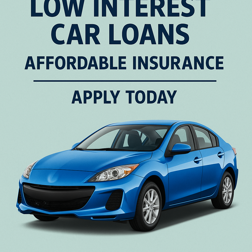 Low Interest Car Loans with Affordable Insurance – Apply Today
