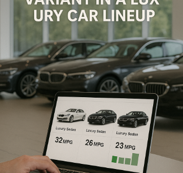 how to find the most fuel-efficient variant in a luxury car lineup