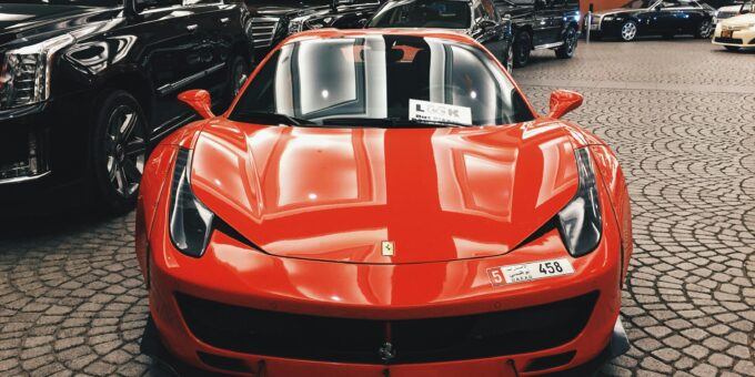 How to Integrate AI into Luxury Car Navigation and Driving Systems — dashboard with AI HUD and navigation overlays